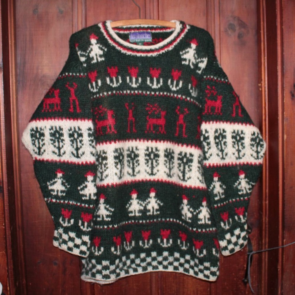 Avalanche Hand Knit Originals 100% wool sweater